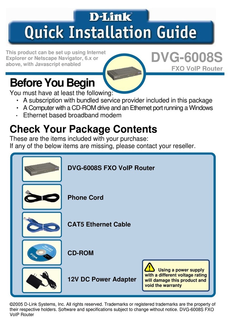 D-Link DVG-6008S User manual D-Link DVG-6008S User manual