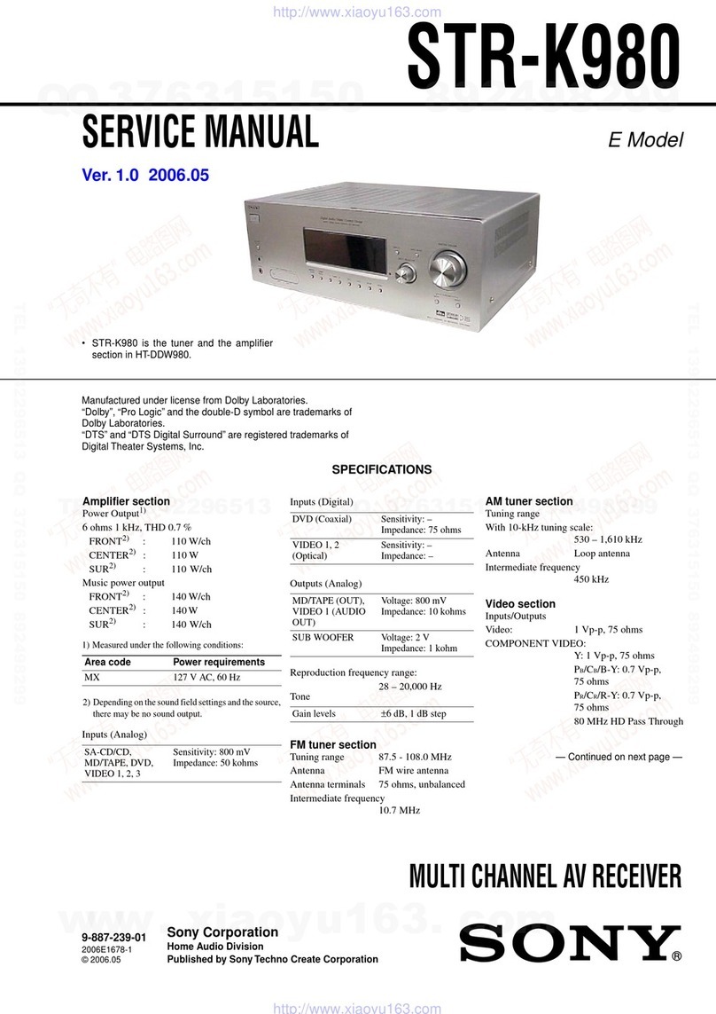 Sony STR-K980 User manual