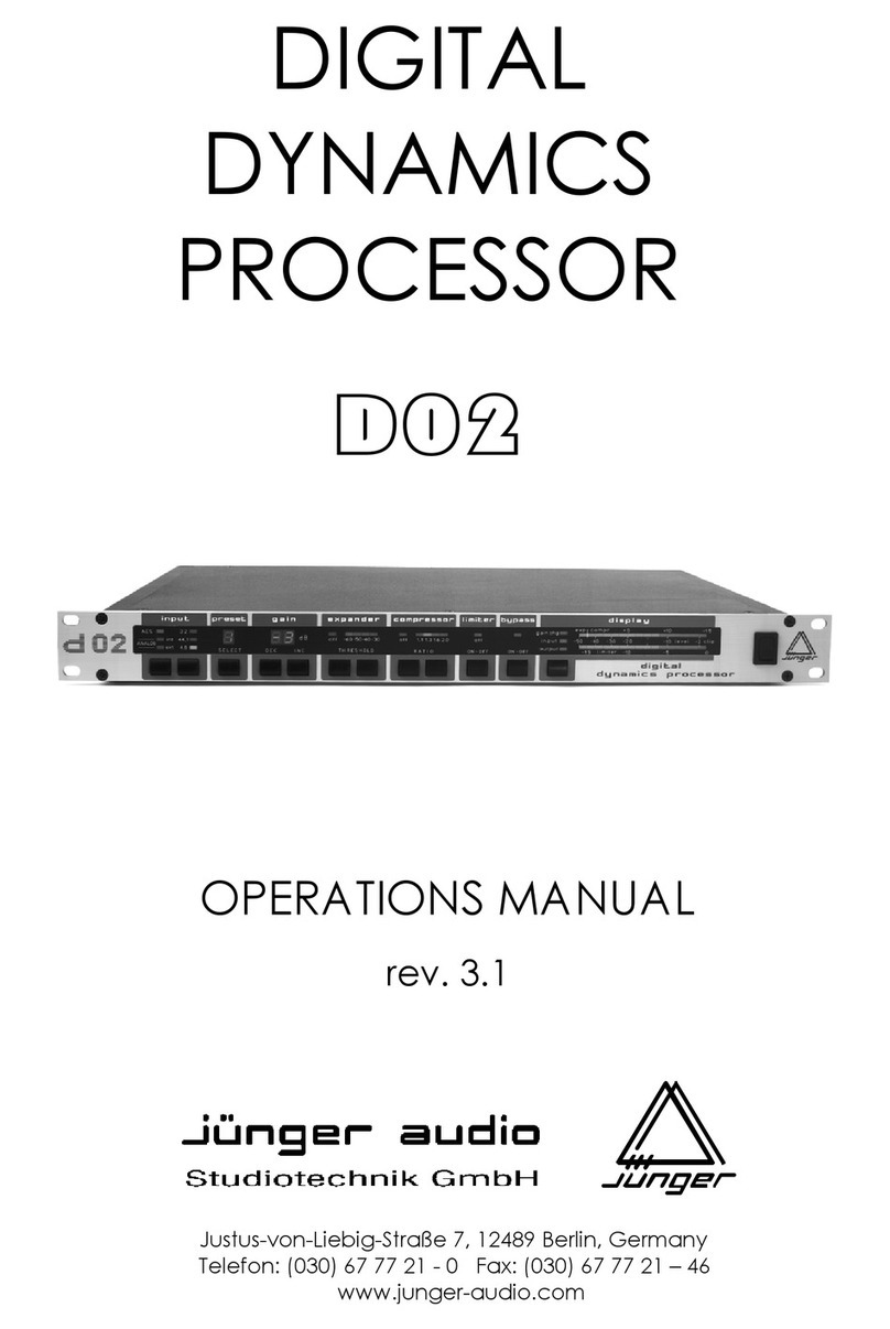 junger d02 Operation manual