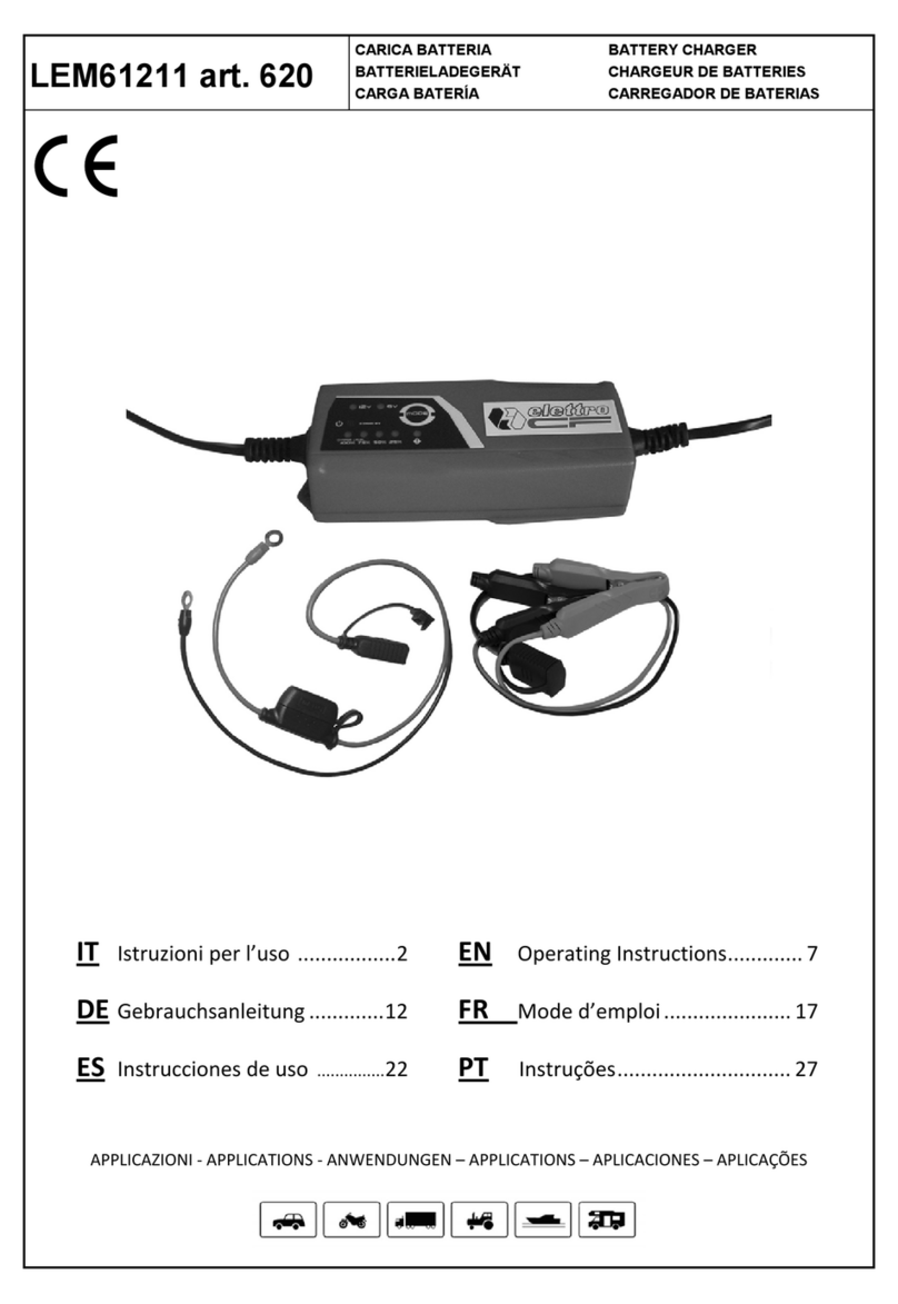 Elettro C.F. LEM61211 operating instructions Elettro C.F. LEM61211 operating instructions