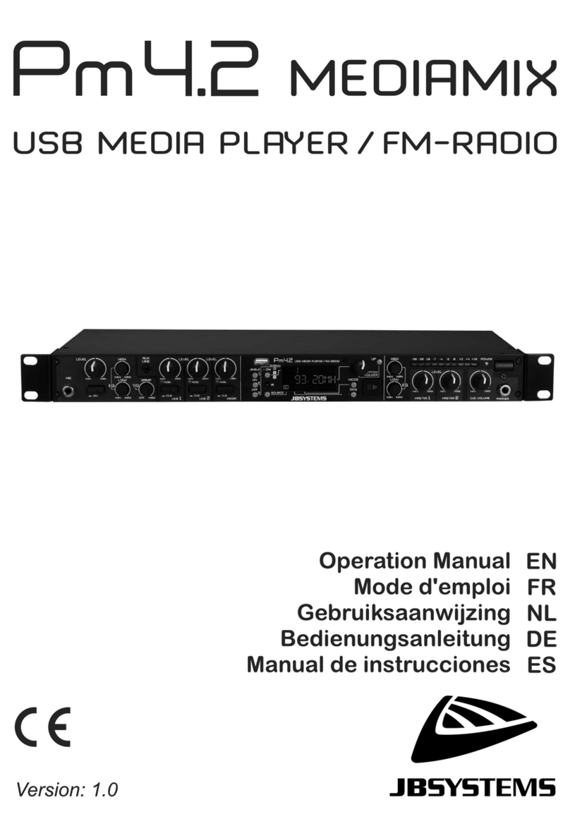 JB Systems Pm 4.2 Mediamix User manual