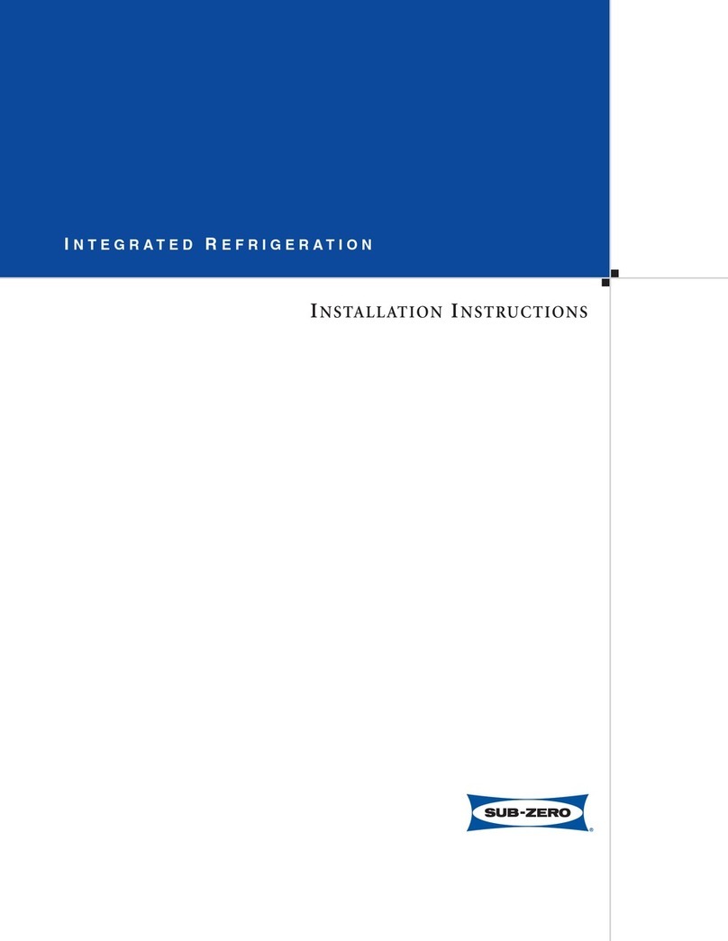 Sub-Zero 736TR User manual Sub-Zero 736TR User manual