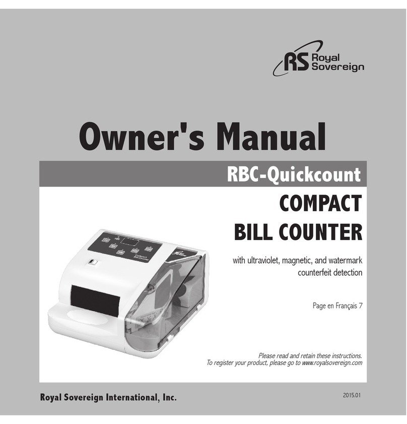 Royal Sovereign RBC-Quickcount owner's manual