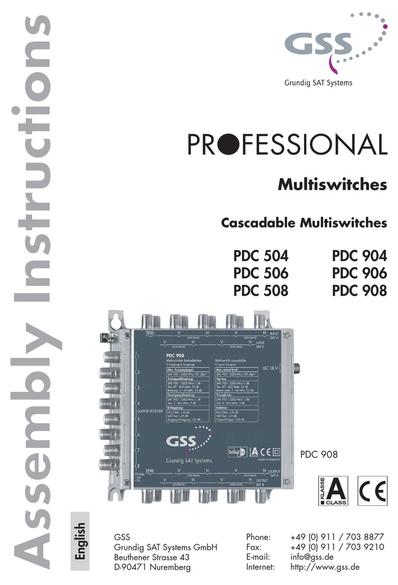 GSS PDC 504 User manual