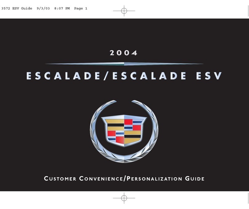 Cadillac 2004 ESCALADE Reference guide