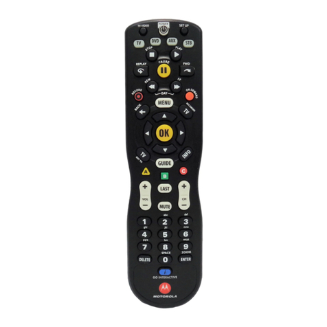 Motorola URC62440 User manual