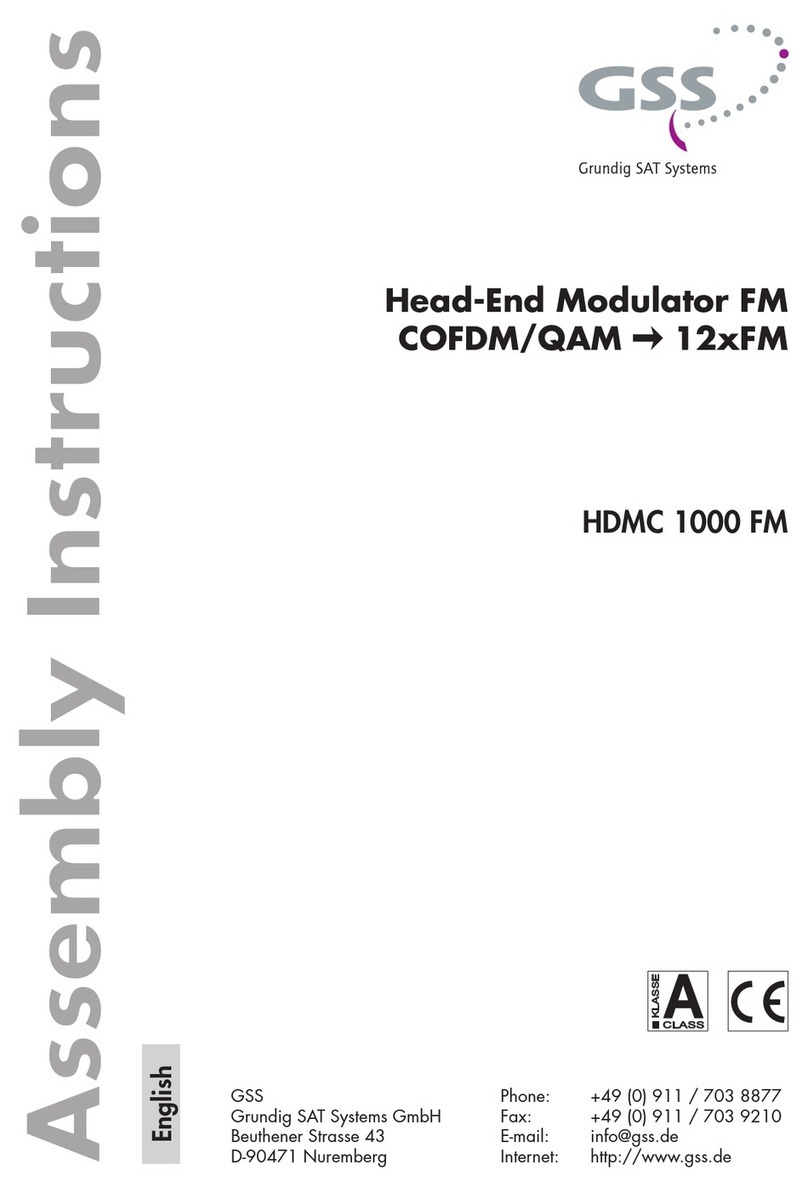 GSS HDMC 1000 FM User manual