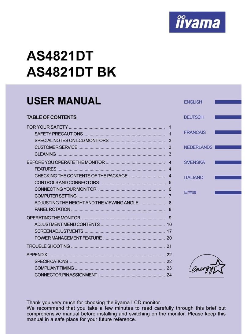 Iiyama ProLite AS4821DT User manual