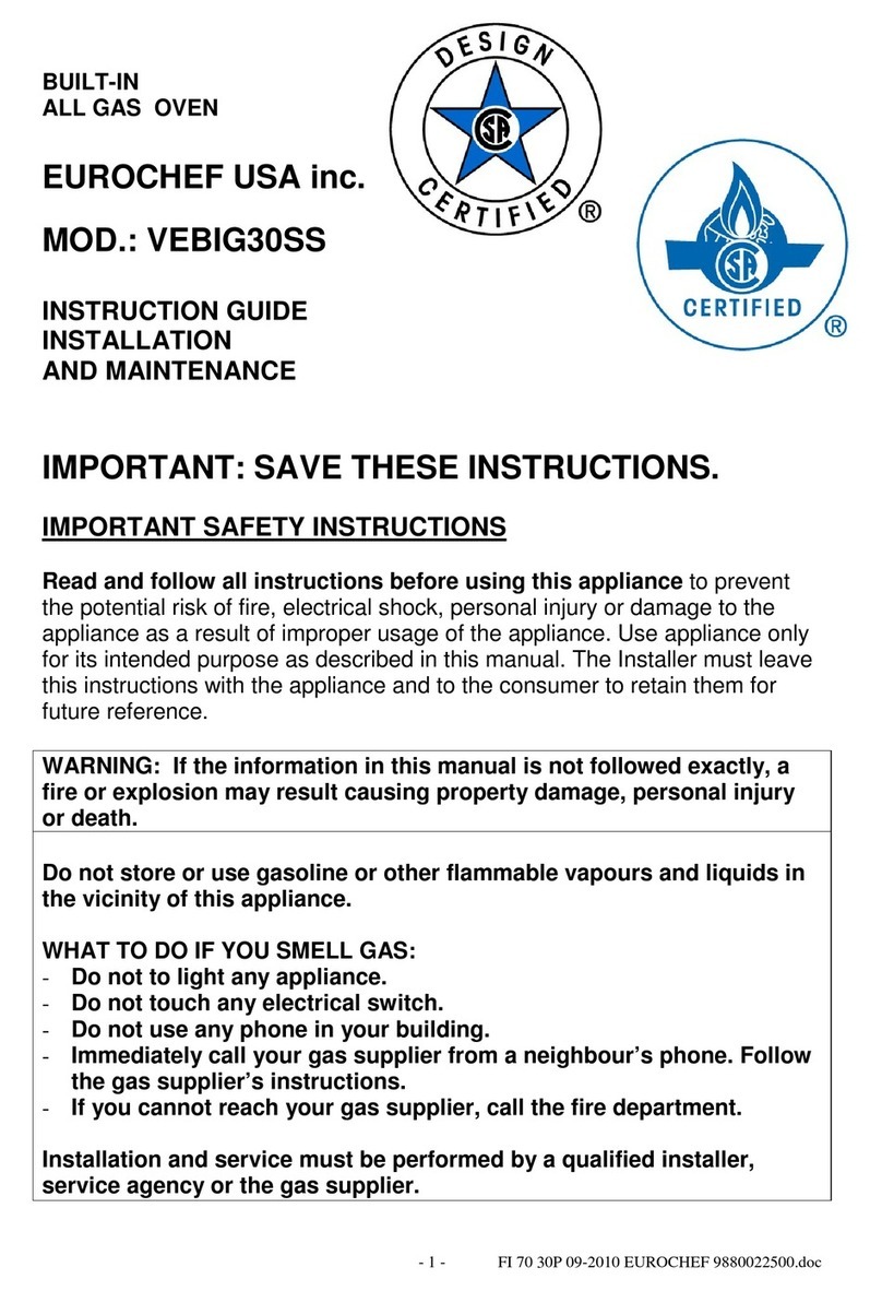 Verona VEBIG30SS Instruction guide