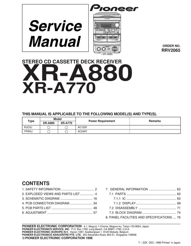 Pioneer XR-A880/KUCXJ Service manual