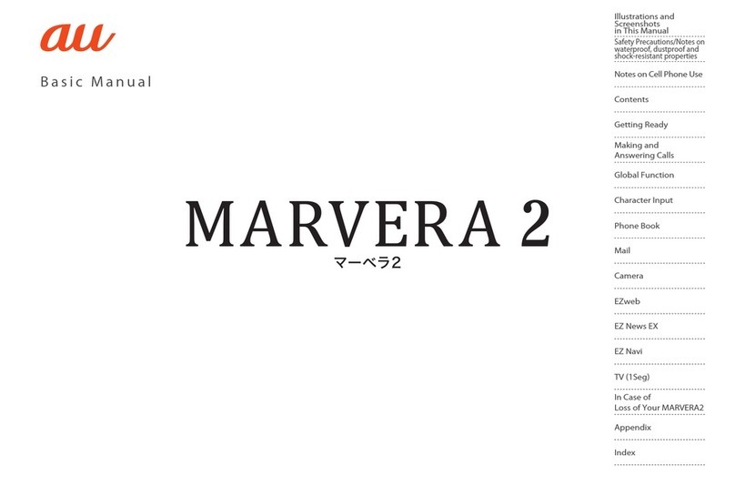 KDDI MARVENA2 User manual KDDI MARVENA2 User manual