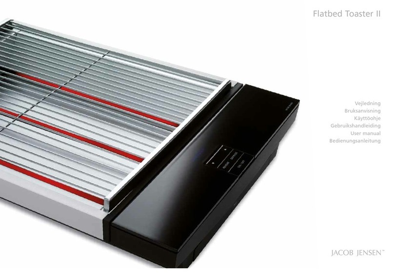 Jacob Jensen flatbed toaster II user manual