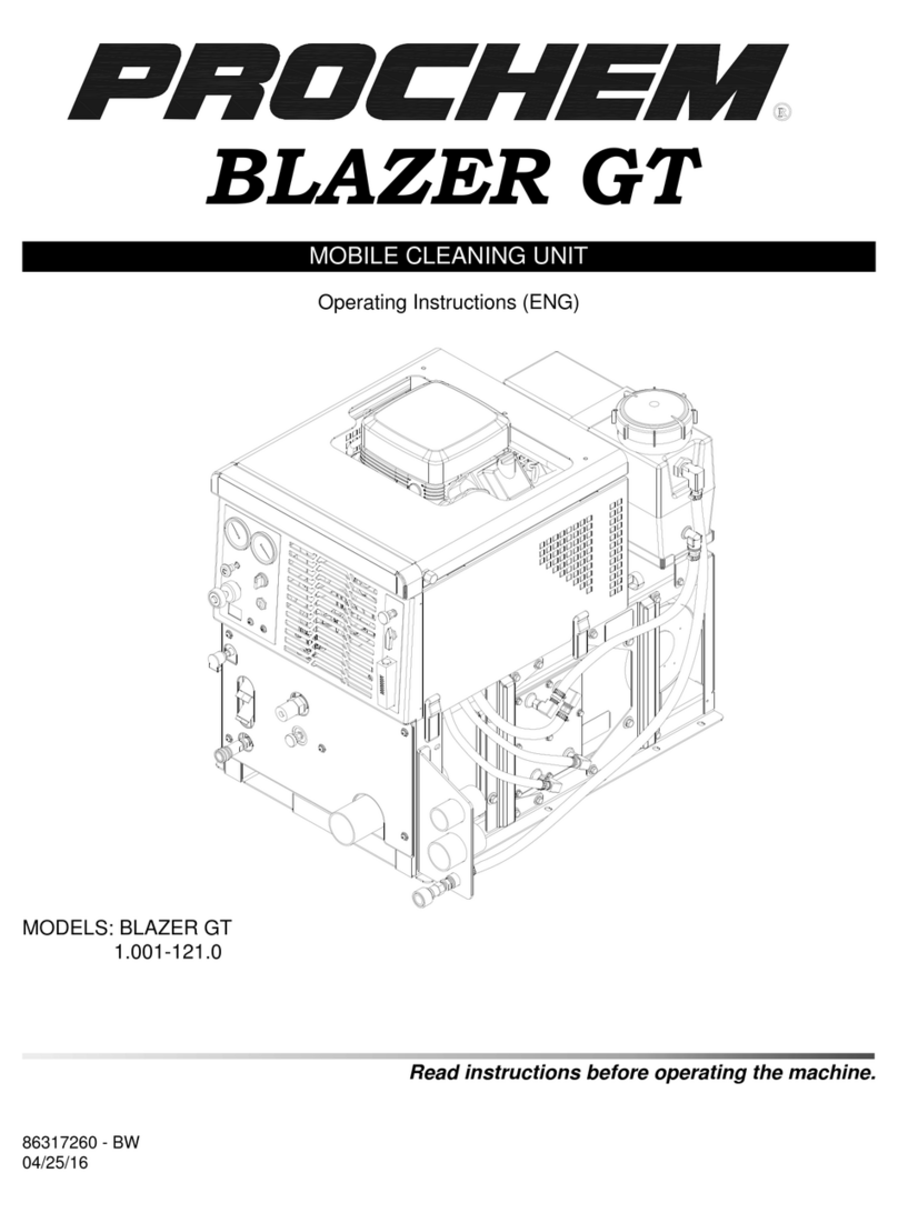Prochem blazer gt operating instructions