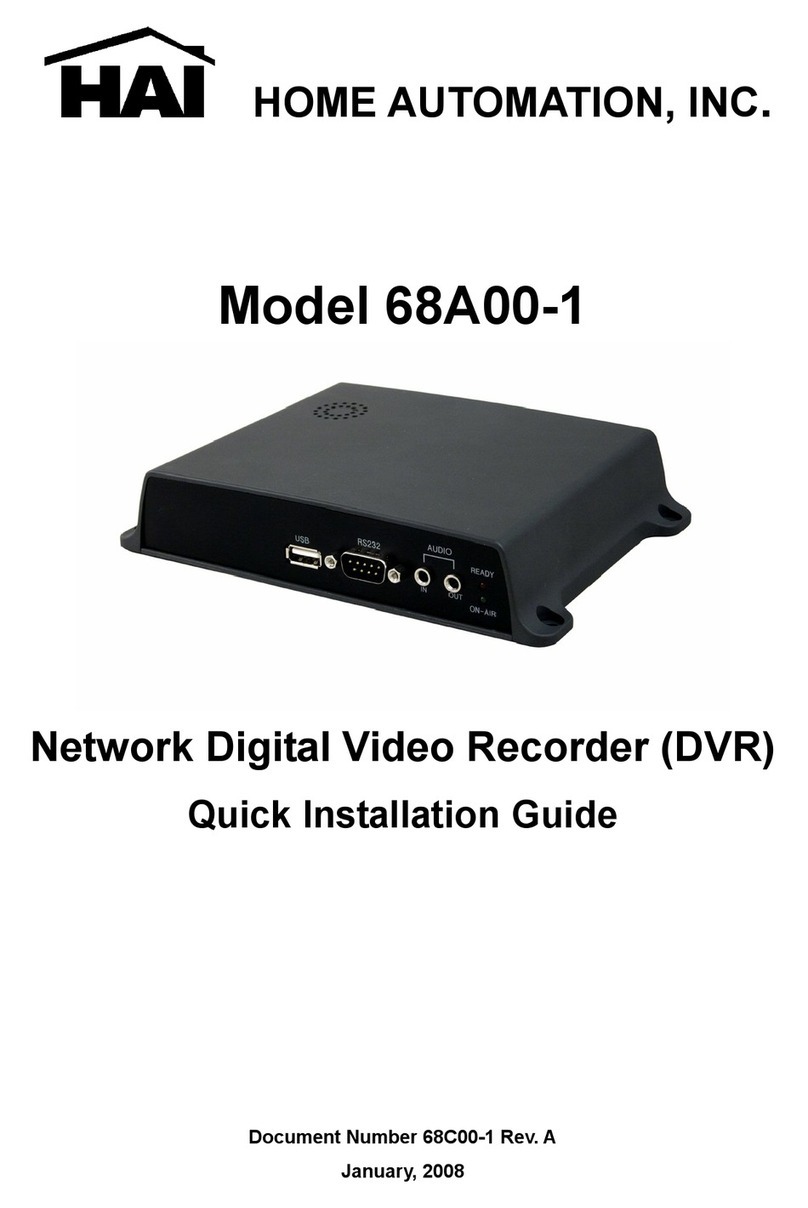HAI 68A00-1 Quick installation guide