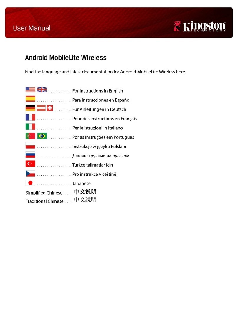 Kingston Technology MobileLite Wireless User manual Kingston Technology MobileLite Wireless User manual