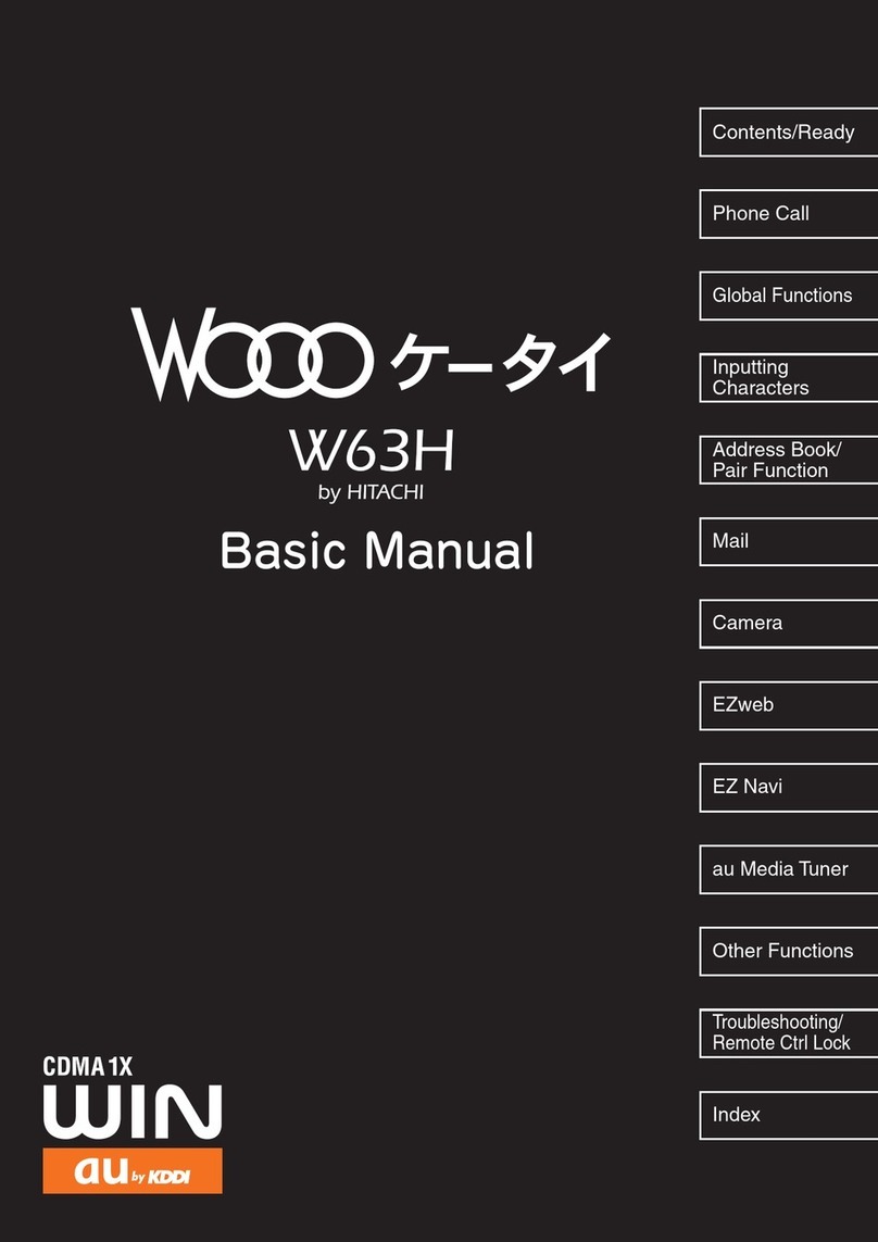 Hitachi W63H User manual Hitachi W63H User manual