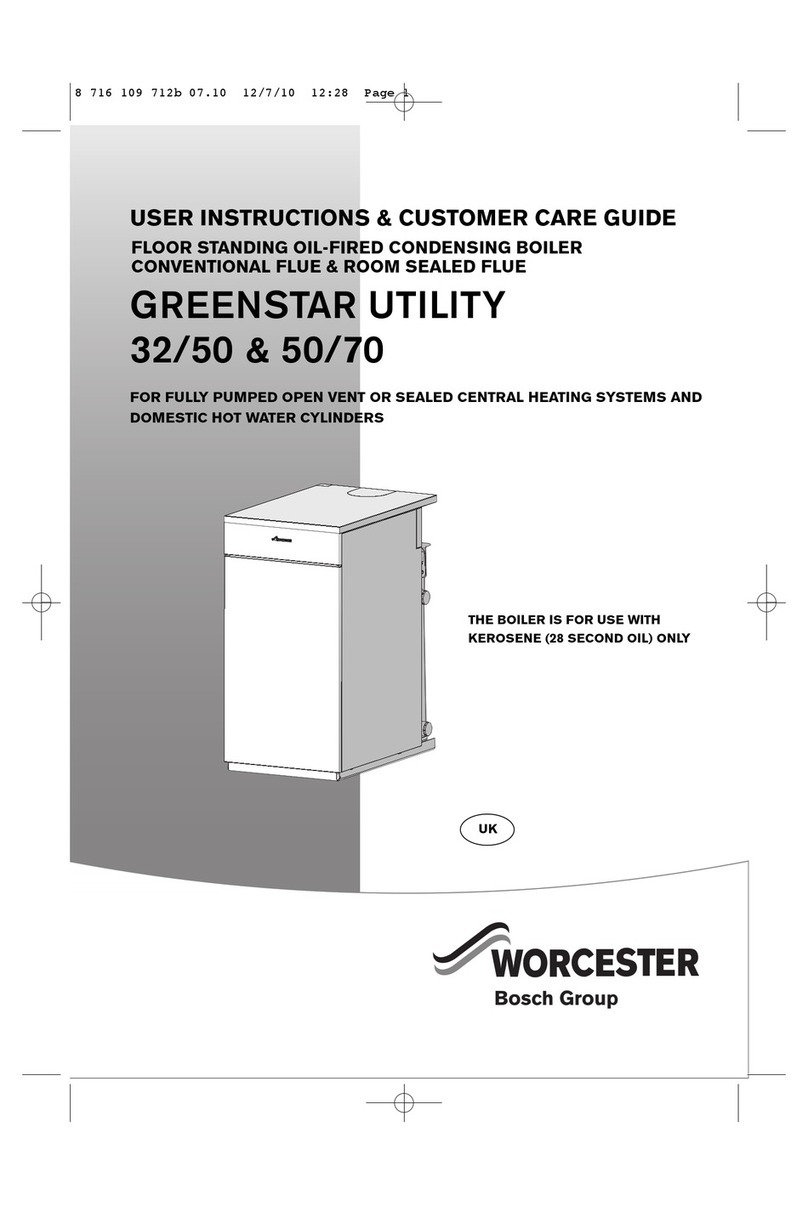 Worcester GREENSTAR UTILITY 32/50 User instructions & customer care guide