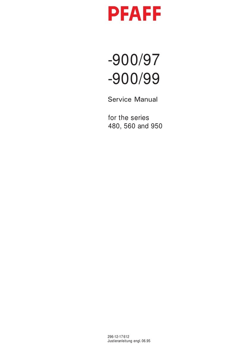 Pfaff 480 Series User manual