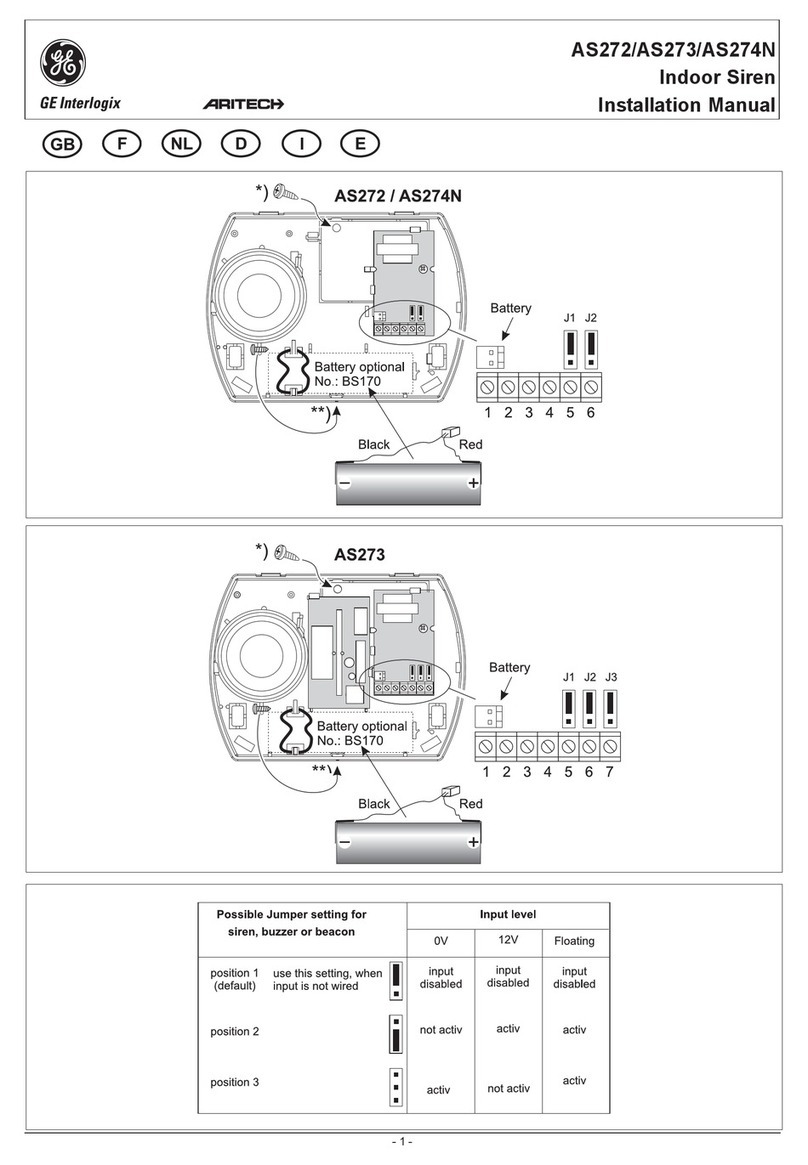 GE AS272 User manual