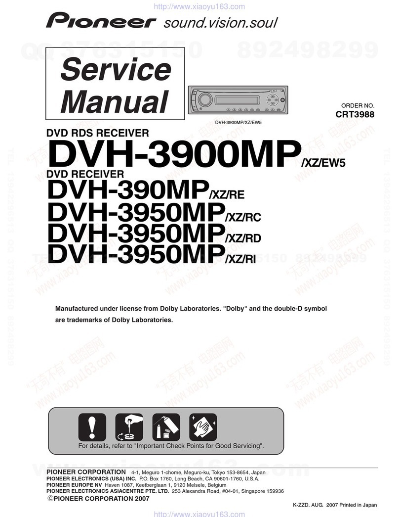 Pioneer DVH-3900MP/XZ/EW5 Service manual
