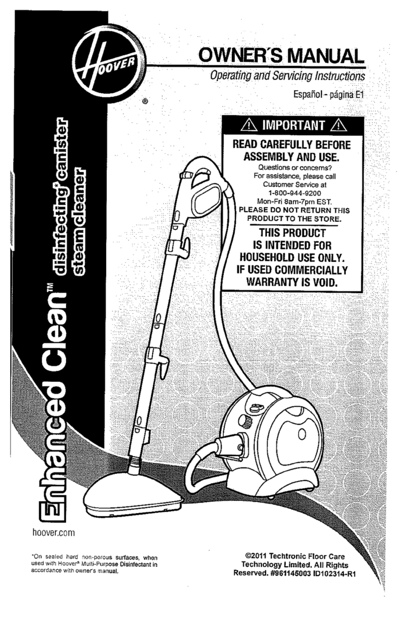 Hoover Enhanced Clean owner's manual