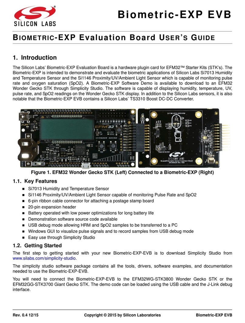 Silicon Laboratories Biometric-EXP EVB user guide