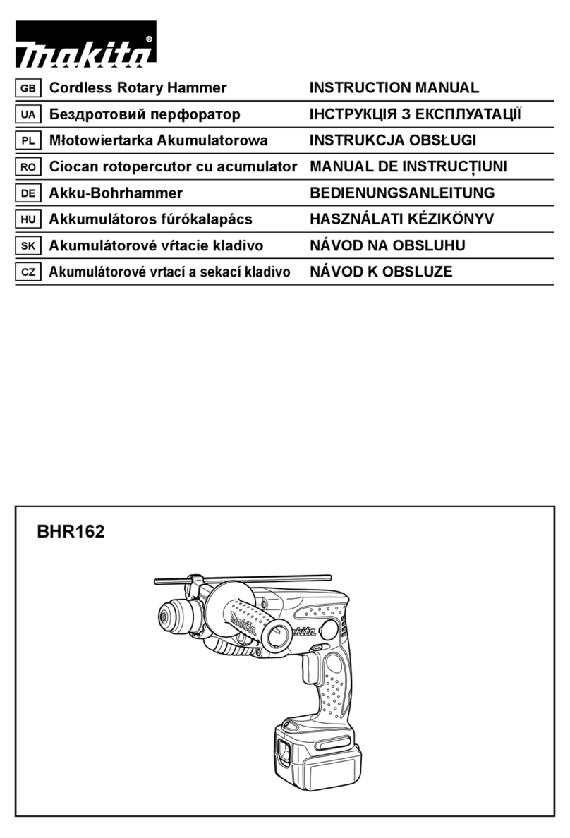 Makita BHR162 User manual