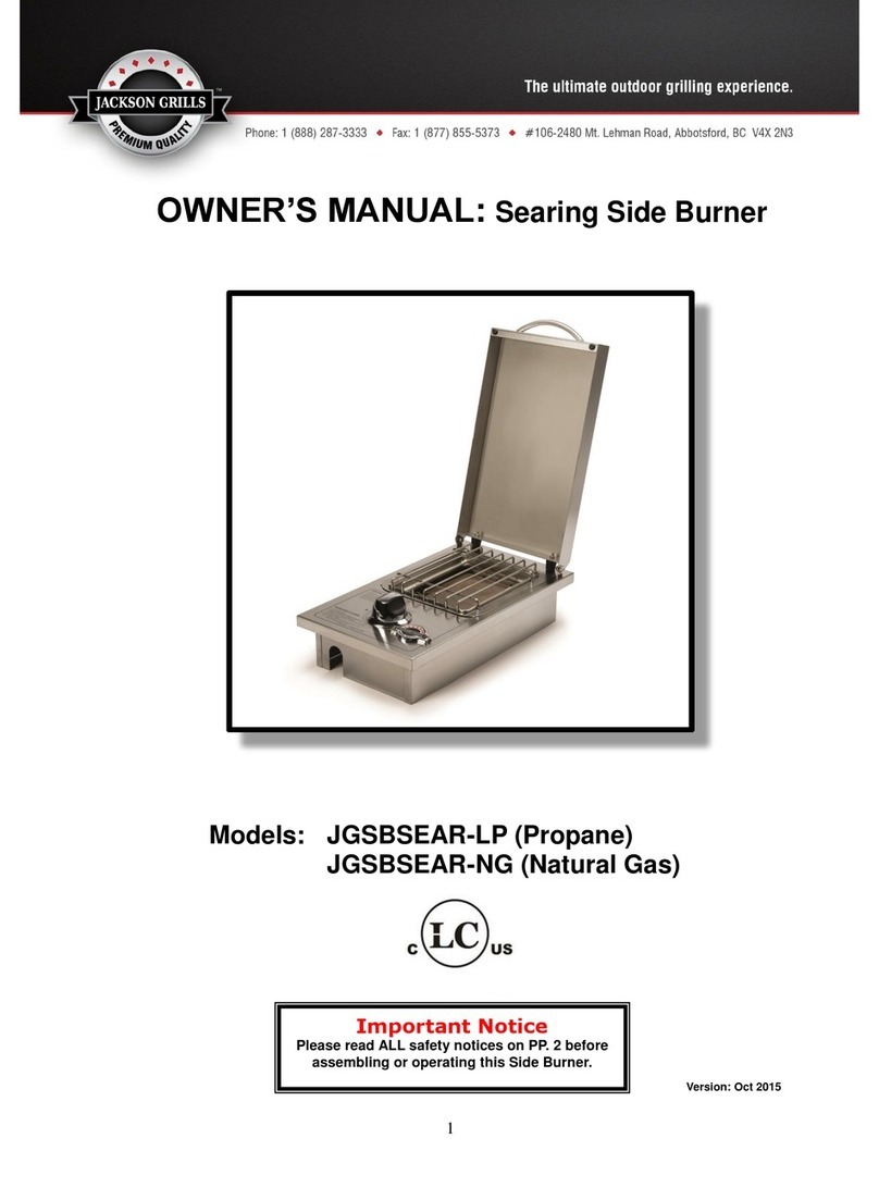 Jackson Grills GSBSEAR-LP owner's manual Jackson Grills GSBSEAR-LP owner's manual