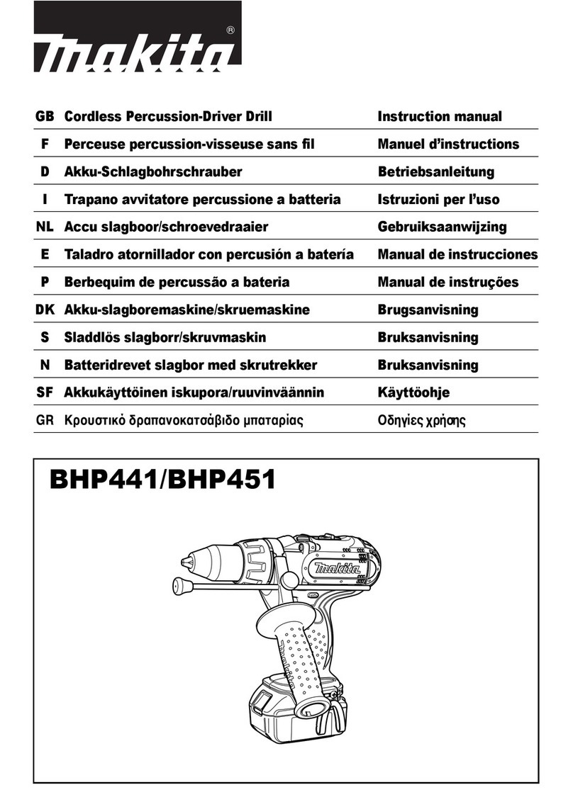 Makita BHP441 instruction manual
