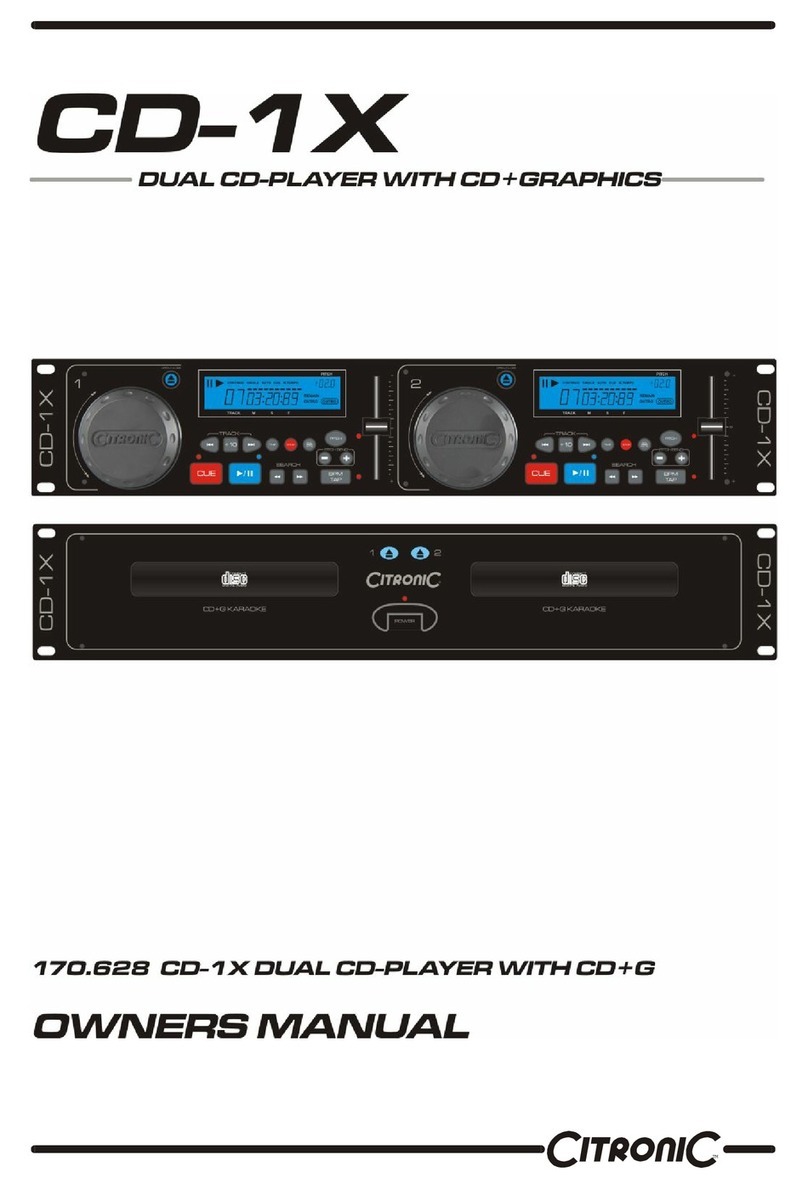 Citronic cd-1x User manual