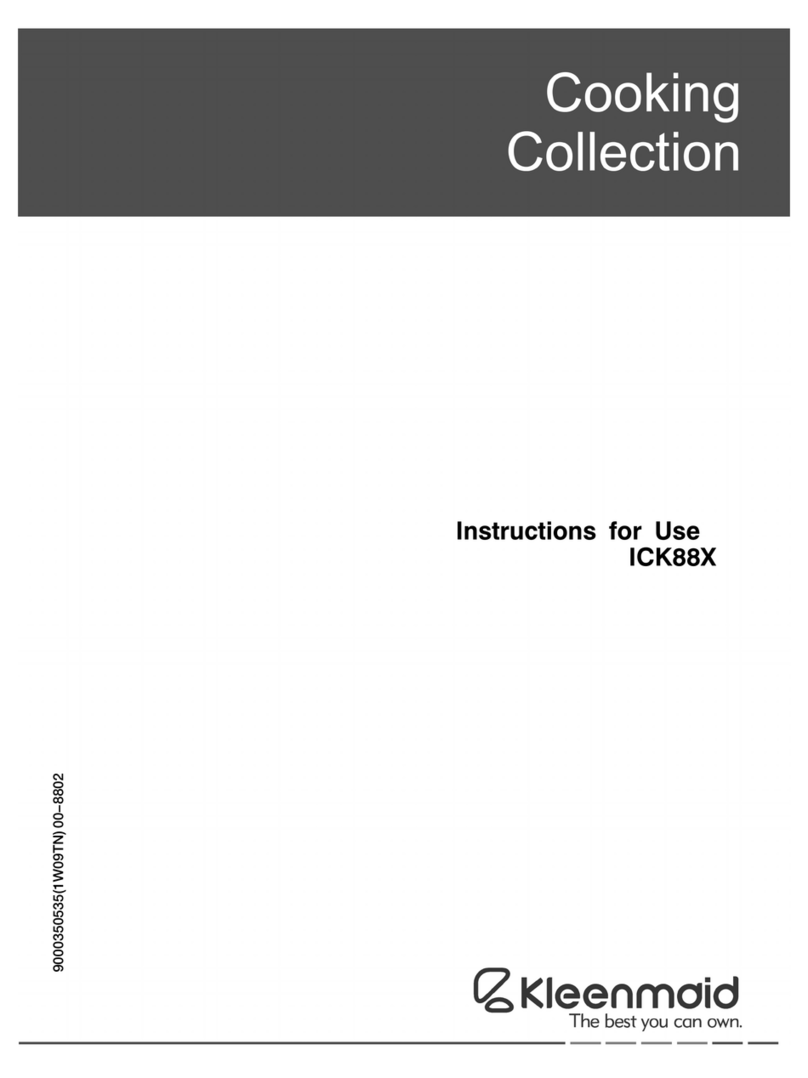 Kleenmaid ICK88X User manual
