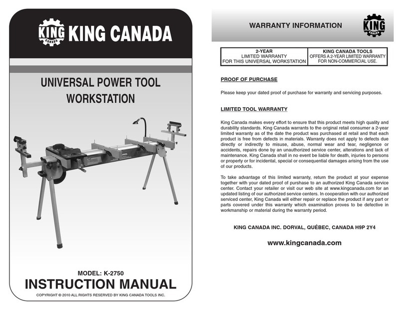 King Canada K-2750 User manual