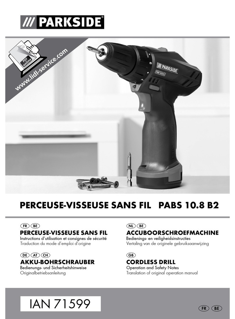 Parkside PABS 10.8 B2 Operation and safety notes