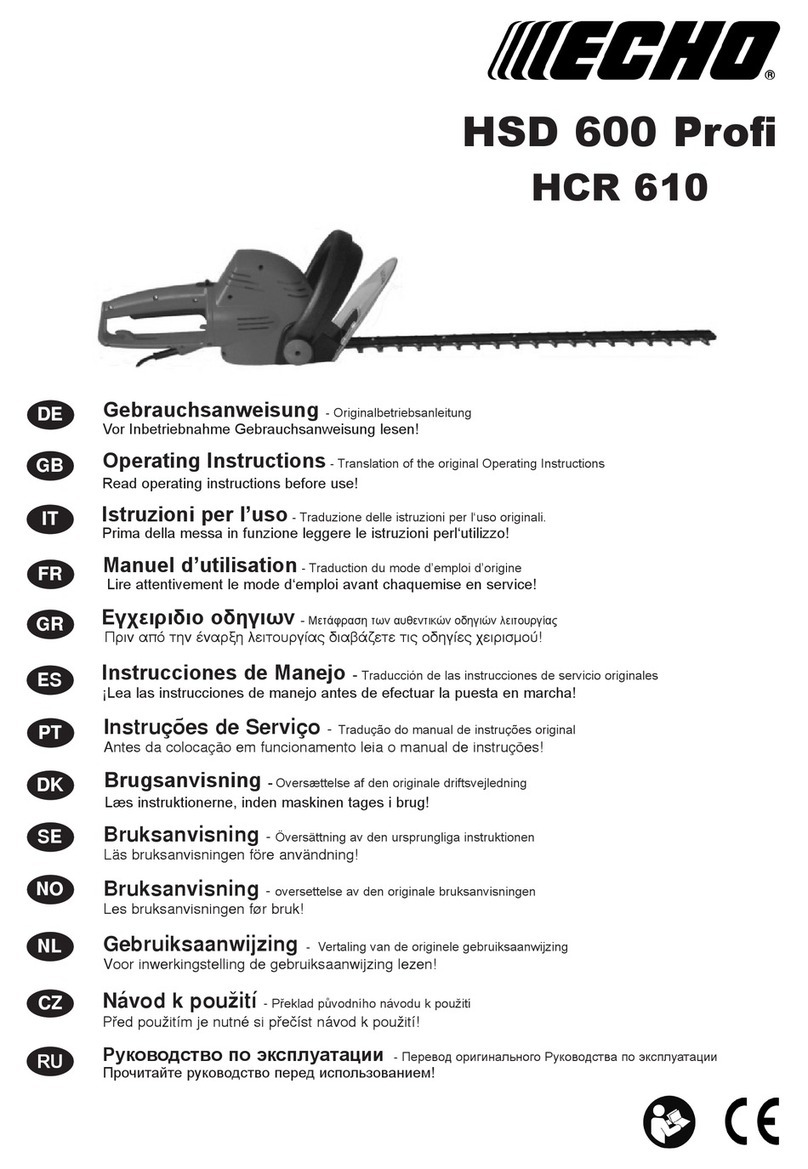Echo HSD 600 Profi User manual