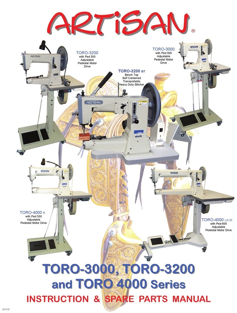 Artisan Home Furniture TORO-3200 Spare parts & instruction manual