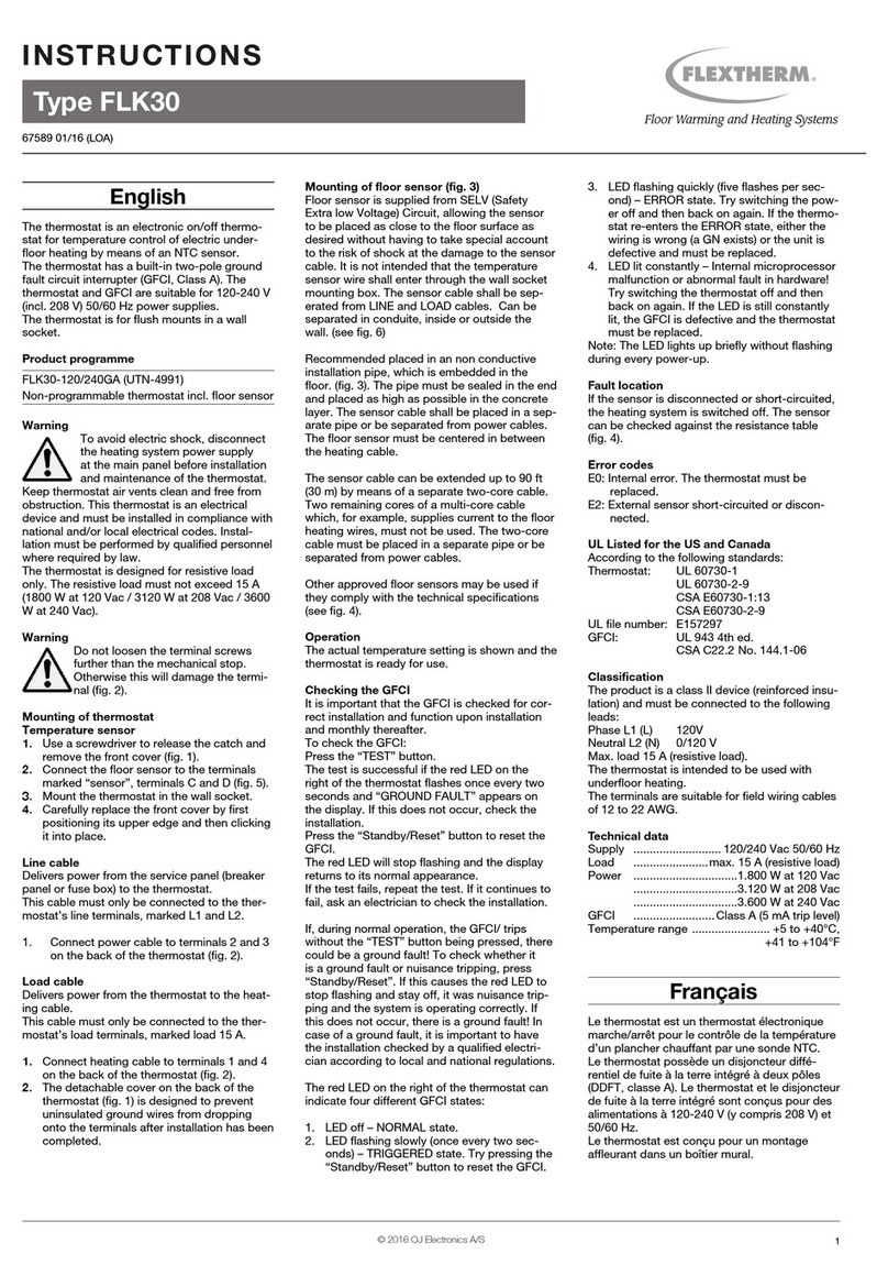 Flextherm FLK30 instructions