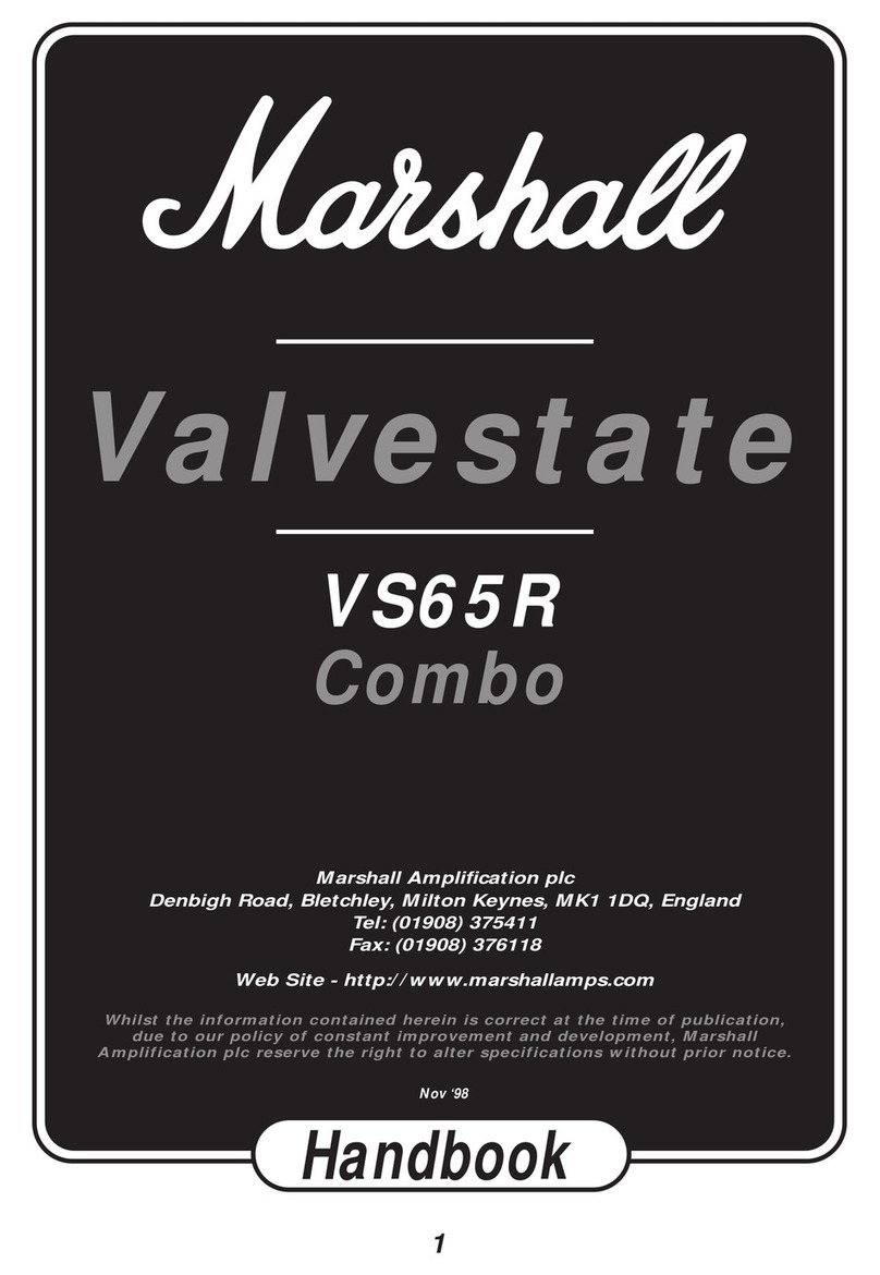 Marshall Amplification VS65R User manual