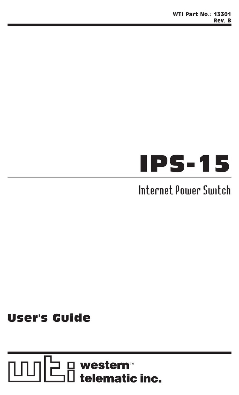 WTI IPS-15 User manual WTI IPS-15 User manual