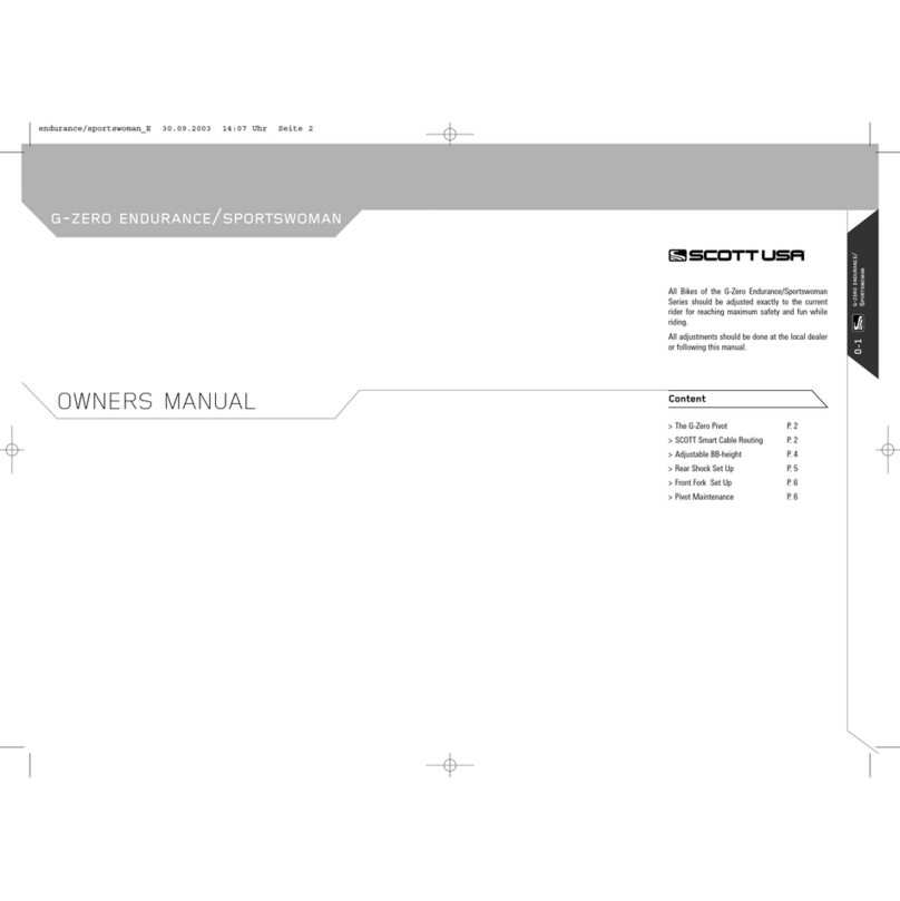 Scott G-Zero Endurance User manual