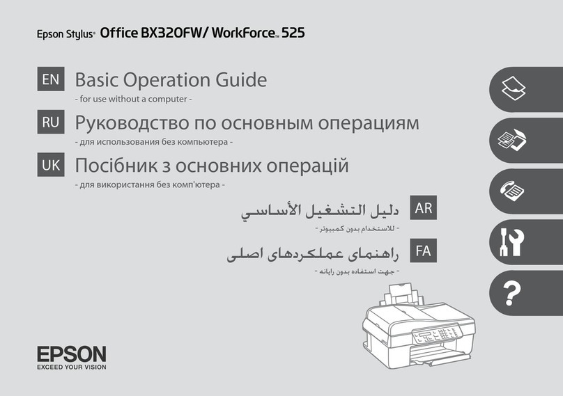 Epson WORKFORCE 525 Assembly instructions