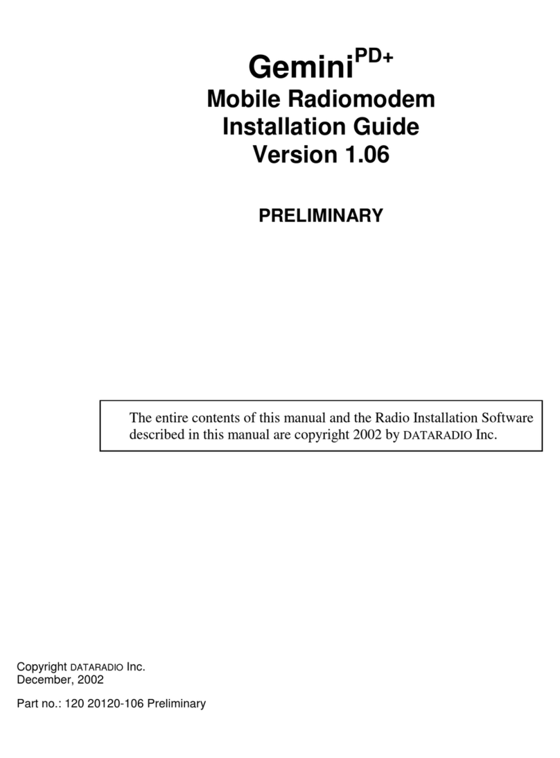 Dataradio Gemini/PD+ User manual