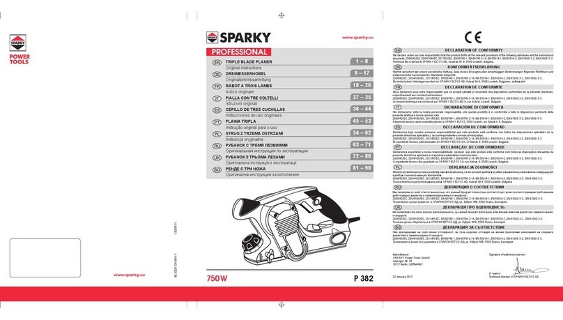 Sparky Group P 382 User manual