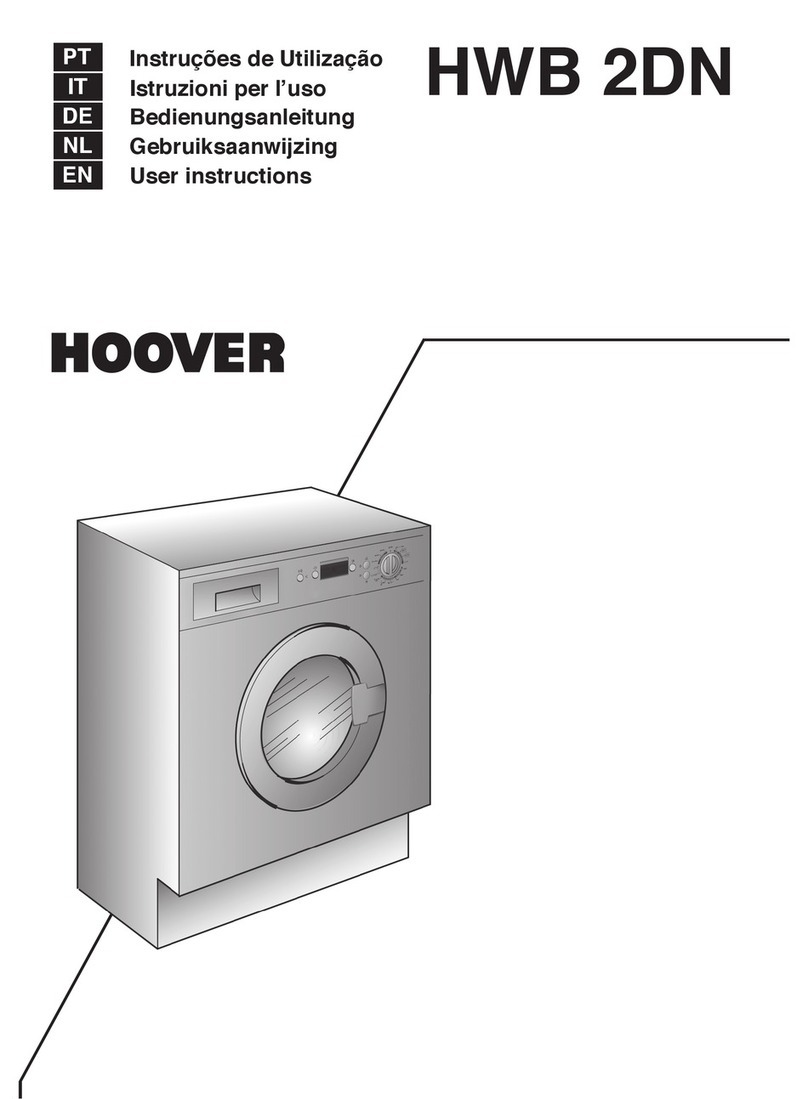Hoover HWB 2DN User manual