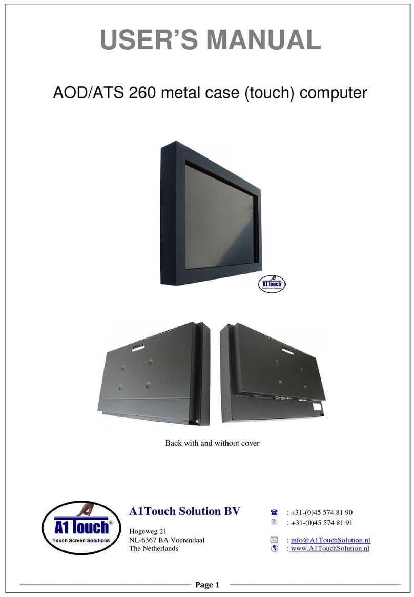 A1 Touch AOD 260 User manual