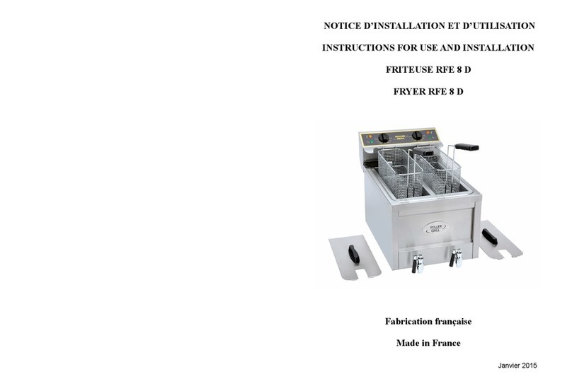 Roller Grill RFE 8 D Technical manual Roller Grill RFE 8 D Technical manual