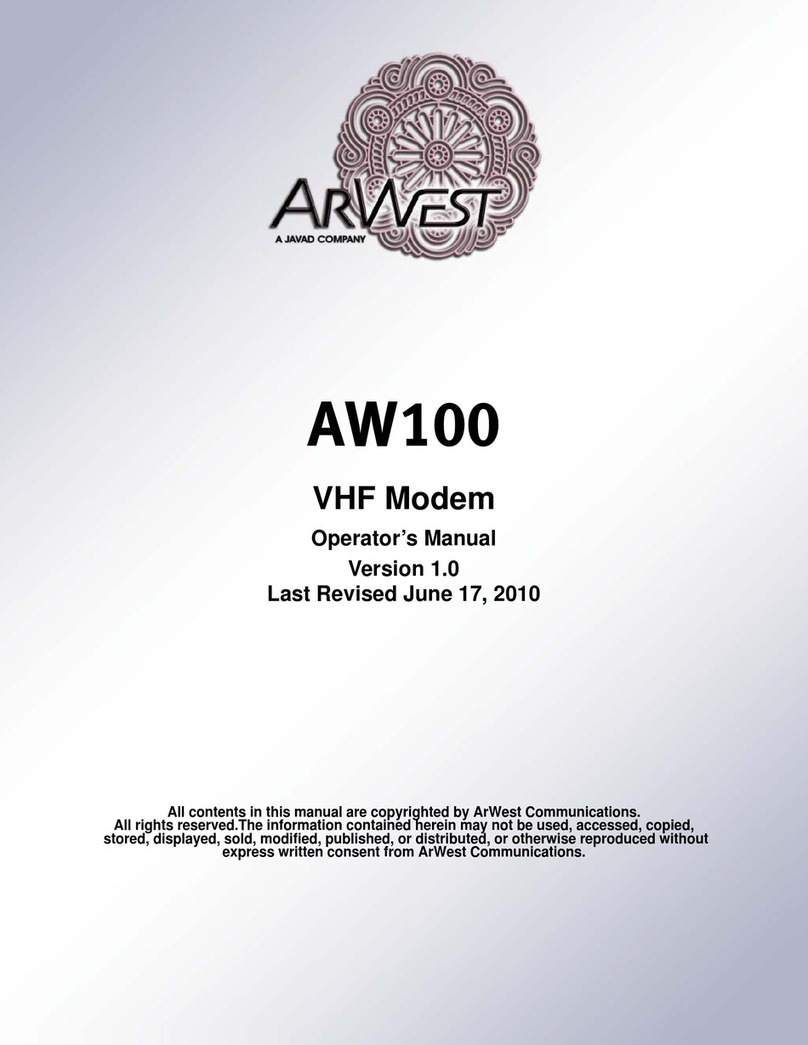 ArWest alphawave AW100 Operator's manual