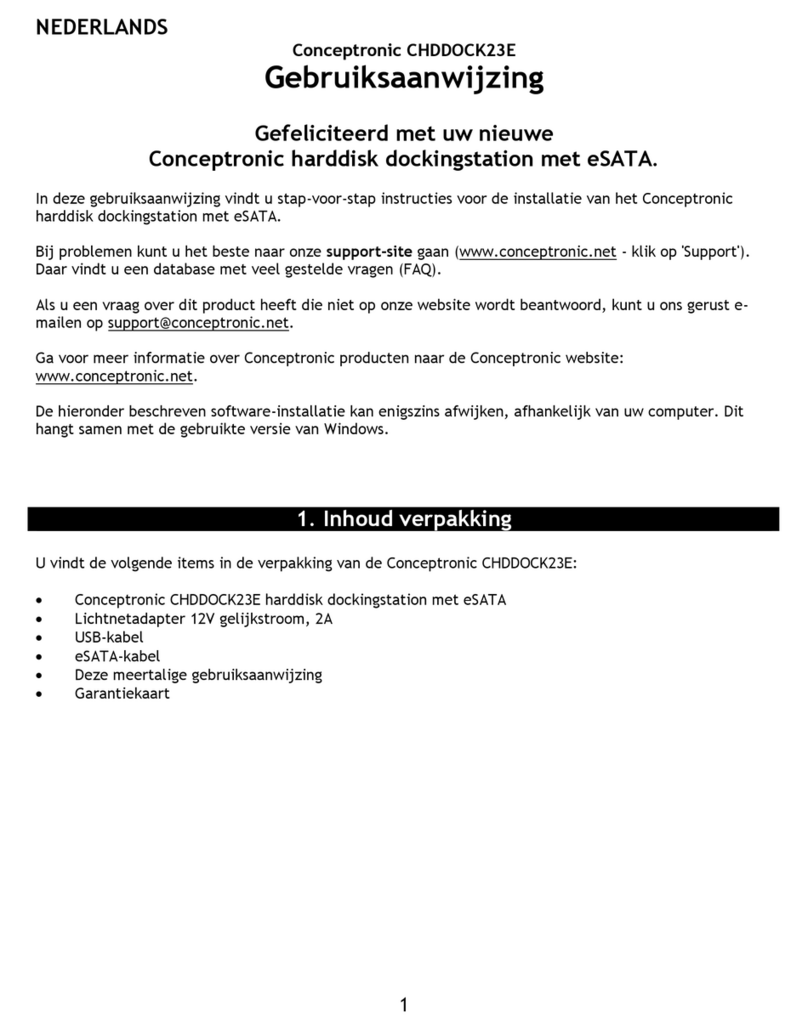 Conceptronic CHDDOCK23E user manual