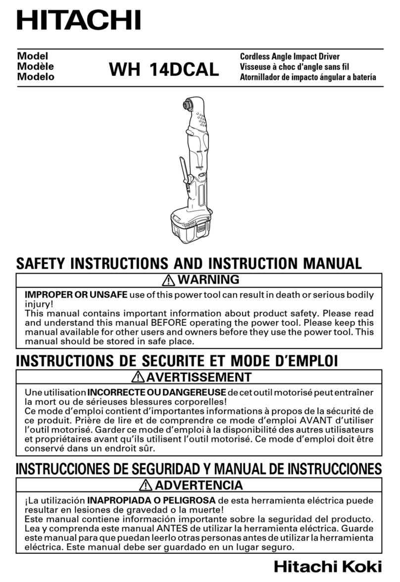 Hitachi WH 14DCAL Troubleshooting guide