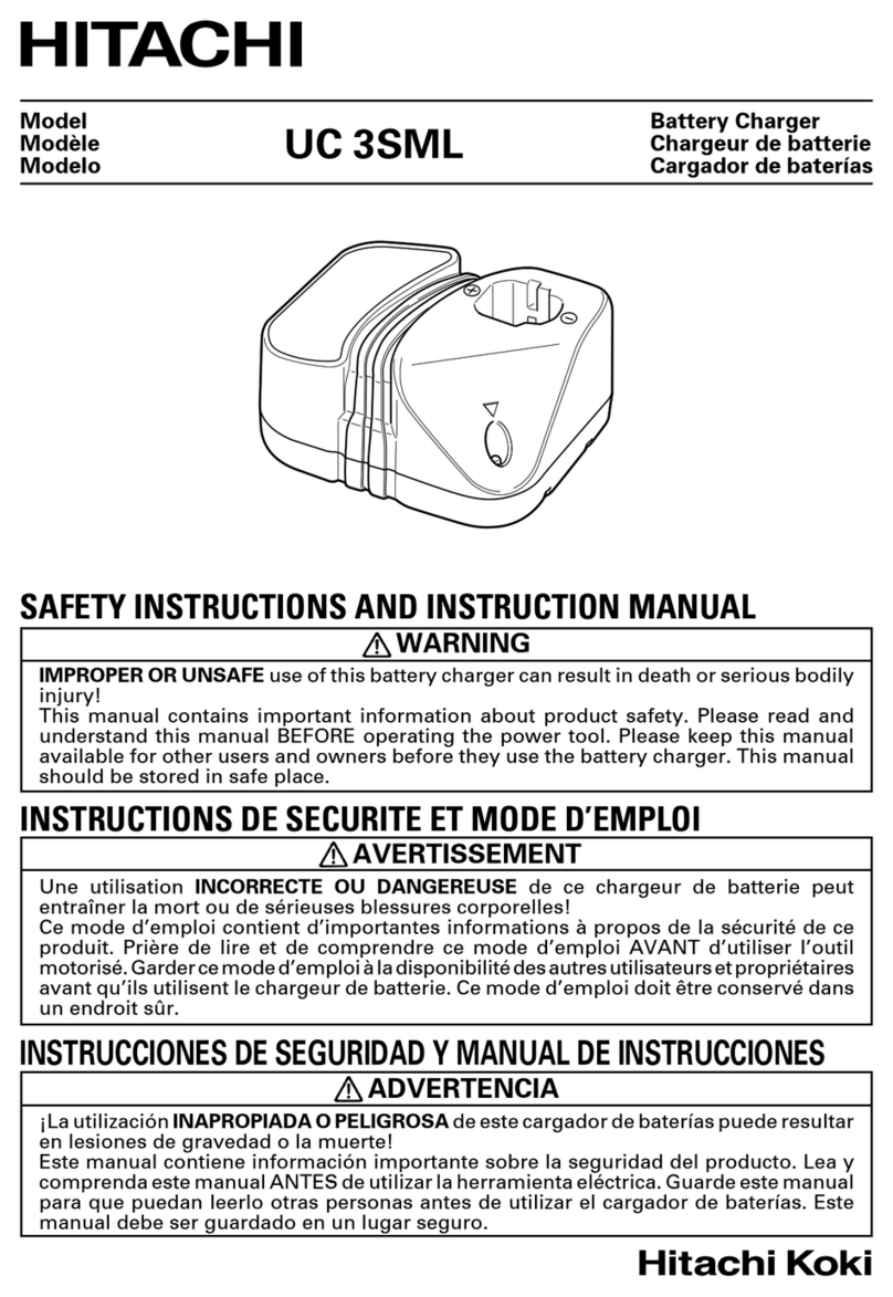 Hitachi UC 3SML Safety instructions and instruction manual