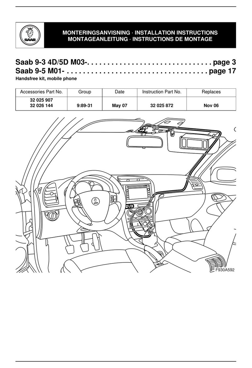 Saab 32 025 907 installation instructions
